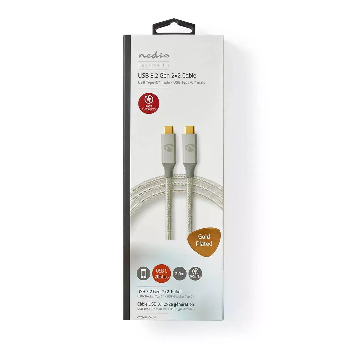 USB cable Nedis CCTB64020AL20 Photo 3