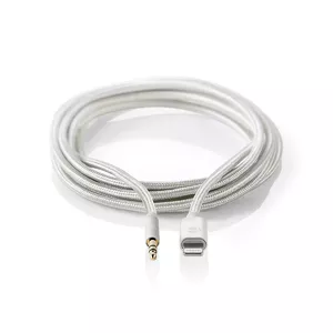 Nedis CCTB39940AL10 Lightning Cable 1m Aluminium 3.5mm Connector