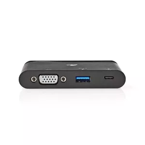 Nedis TCARF220BK laptop dock USB 3.2 Gen 1 Type-C Black