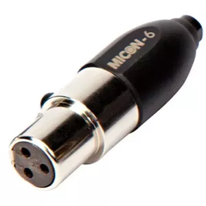 Savienotāja modulis RØDE MiCon-6 — savietojams ar HS1-B, HS1-P, Lavalier, PinMic (13×36×10.5 mm, melns/vars)
