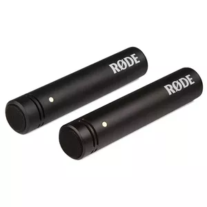 Студийный конденсаторный микрофон RØDE M5 — проводной, 20–20000 Гц, 200 Ω, -34 дБ, 20×100 мм, чёрный