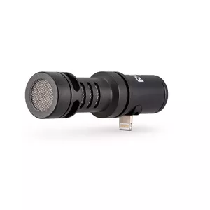 Smartphone kondensatora mikrofons RØDE VideoMic Me‑L — Lightning, 20–20000 Hz, 48 kHz, 24 bit, alumīnijs, skavas stiprinājums, melns