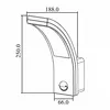 Exterior LED Motion Sensor Lamp MACLEAN MCE244B Photo 6