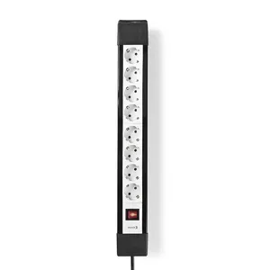 Удлинитель Nedis EXSO830F1PRO 3м 8 розеток для внутреннего использования Черный Белый