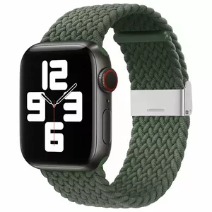 Siksniņa iLike  
       Apple 
     Watch 42/44/45 mm pīta auduma siksniņa  
     Zaļa