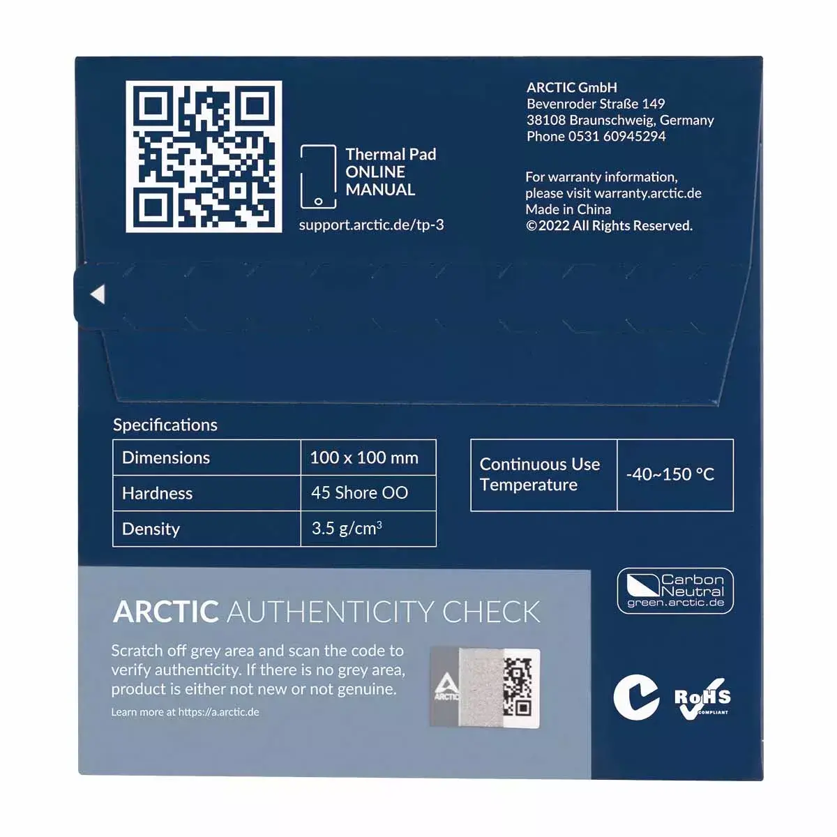 Термопрокладка ARCTIC TP-3 Premium Performance Photo 5