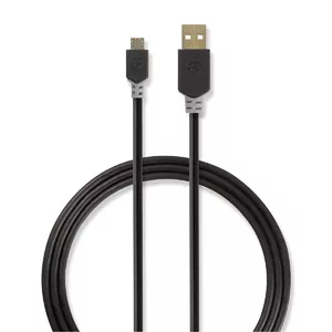 Nedis CCBW60500AT30 USB cable 3 m USB 3.2 Gen 1 (3.1 Gen 1) USB A Micro-USB B Anthracite