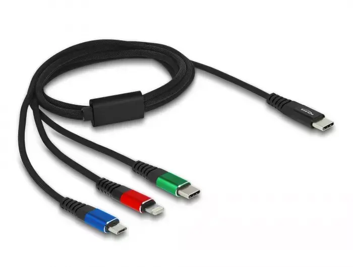 DeLOCK USB Charging Cable 3 in 1 USB Type-C Photo 2