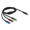 DeLOCK USB Charging Cable 3 in 1 USB Type-C Photo 2