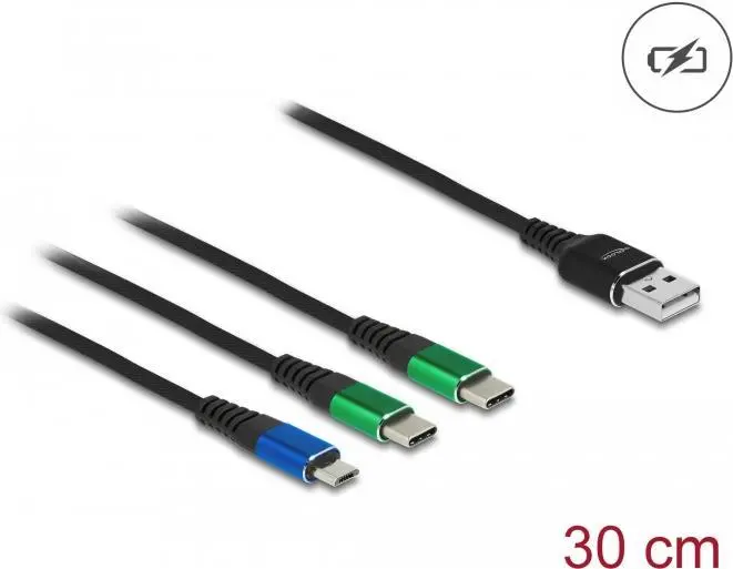 DeLOCK USB uzlādes kabelis 3 in