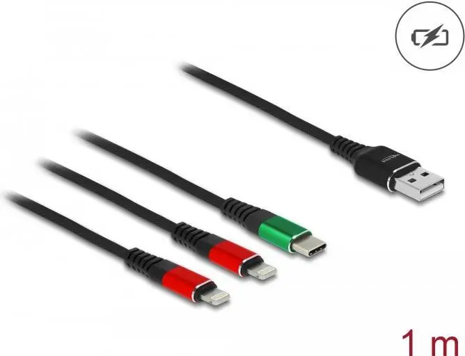 DeLOCK USB uzlādes kabelis 3 in