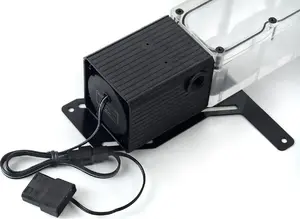 BitsPower Tiny Tank SC6 200 Pump PWM transparent – compact pump-reservoir combo for water cooling