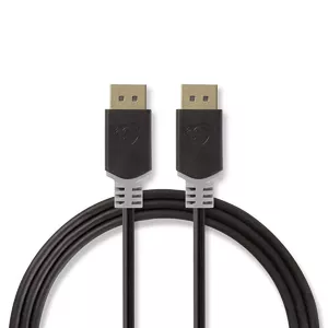 Nedis CCBW37014AT20 DisplayPort cable 2 m Anthracite, Grey