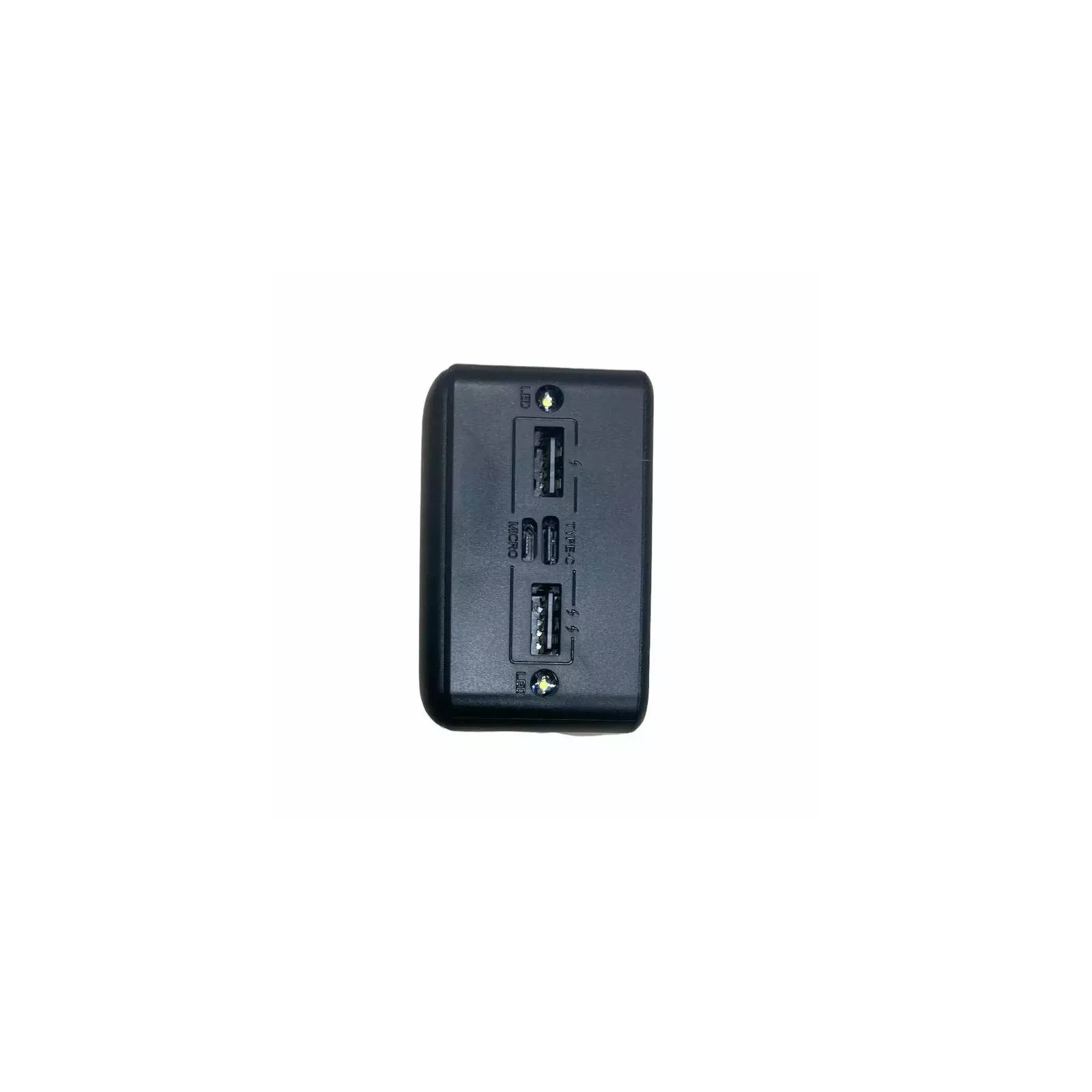 Riff YM-407S Mega Power Bank Lādētājs - 2x USB, 3 Kabeļi, Melns Photo 3
