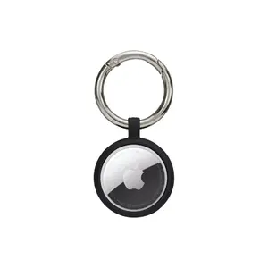 Key ring case for Apple AirTag d bramante Greenland — Night Black, scratch-resistant, 33×7 mm, 12 g