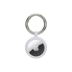 Finder key ring d bramante Greenland AirTag — Winter White, scratch-resistant, 33×7 mm, 12 g