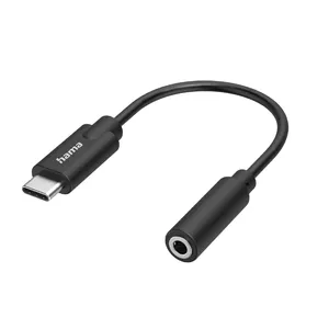 Hama 00300094 audio cable 3.5mm USB Type-C Black