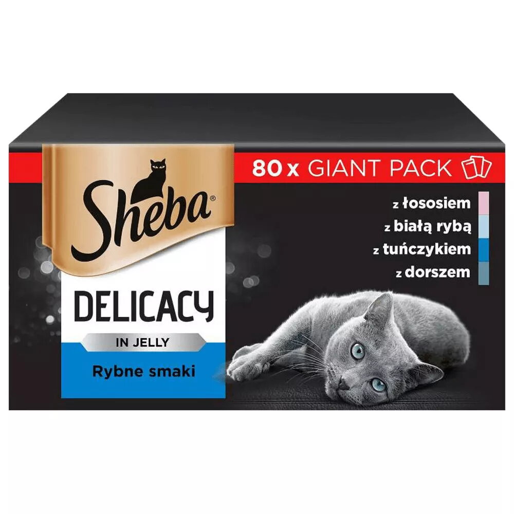 Mitrs kaķu barībai Sheba Moist 80