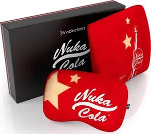 Подушка для шеи/поясничная подушка noblechairs Fallout Nuka-Cola Красная 2 шт.