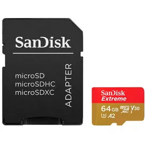 MicroSDXC SanDisk Extreme PLUS 64GB Class 10 UHS-3 V30