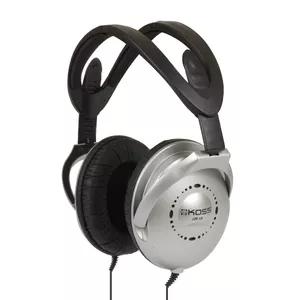 Наушники Koss UR18 проводные с оголовьем, 25–15000 Гц, кабель 2.4 м, чёрно‑серебристые