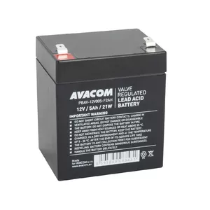 Sealed Lead-Acid Battery AVACOM 12V 5Ah F2 HighRate for UPS and backup systems