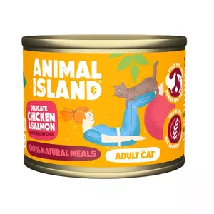 Влажный корм для кошек animal island Kurczak Łosoś 200 г – курица и лосось