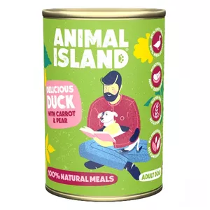 Sausa suņu barība animal island Pīle ar prosu un burkānu 400 g