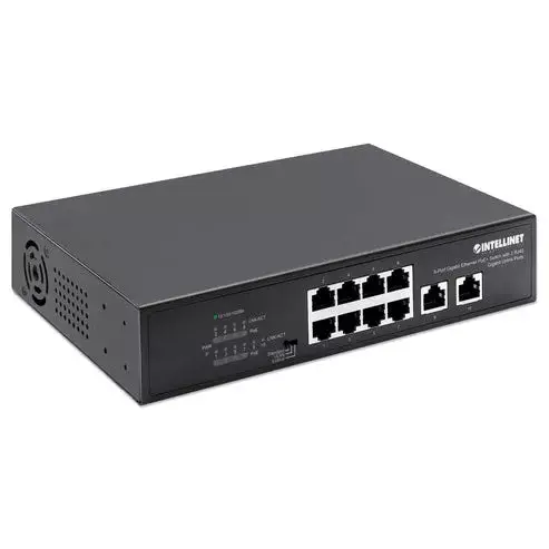 Intellinet 8-Port Gigabit Ethernet PoE+ slēdzis Photo 2
