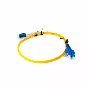 Fiber optic duplex patch cord PCLCSC9D1-2L by OEM, LC to SC connectors, 1 m, 2 mm cable
