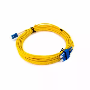 Fiber optic duplex patch cord PCLCSC9D10-2L by OEM, 10 m length, 2 mm jacket