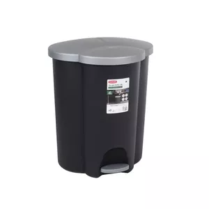 Trash Can Curver 254540 40L Black Pedal – Curver plastic pedal bin 40 L