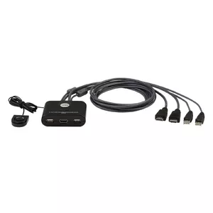 KVM Switch ATEN 2-Port USB FHD HDMI Cable 1920x1200