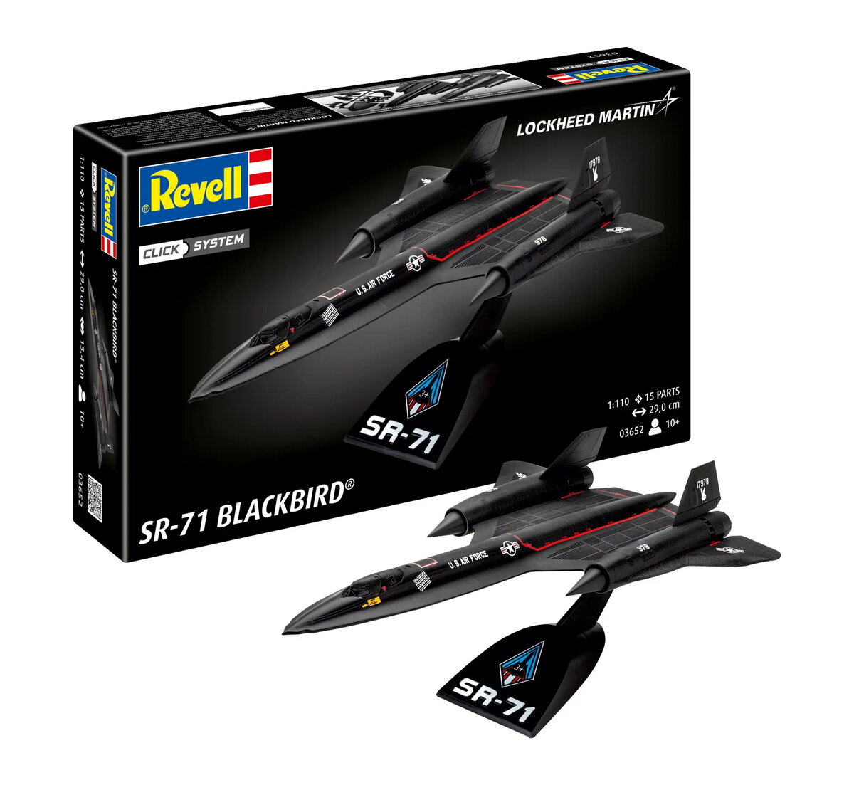 Revell Lockheed SR-71 Blackbird Lidmašīnas montāžas