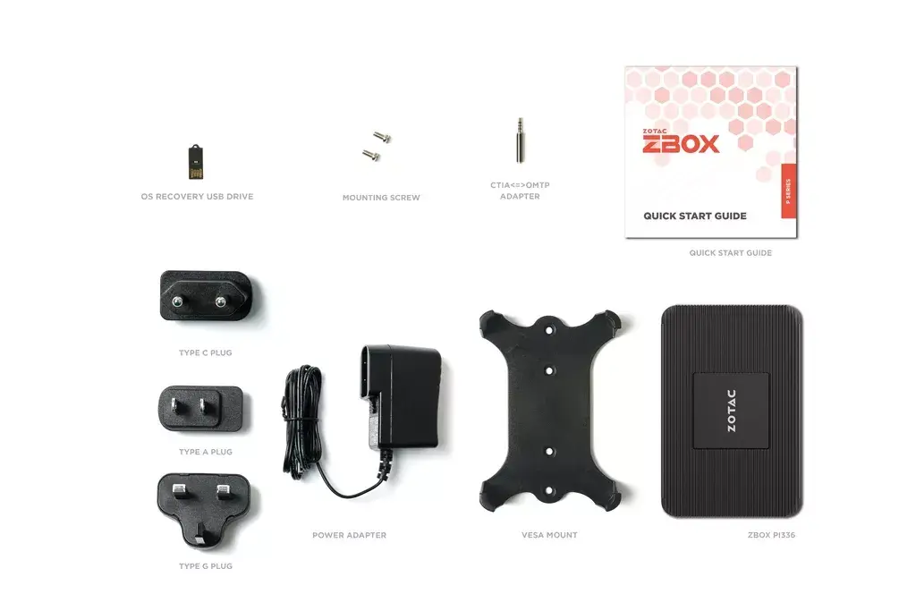 Мини ПК Zotac ZBOX PI336-W5C Photo 3