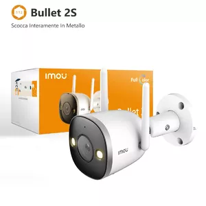 IP-камера видеонаблюдения DAHUA Imou Bullet 2S — внутренняя проводная/беспроводная, объектив 3.6 мм, 47° H/V, 16x цифровой зум