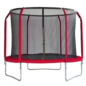 Garden trampoline 10FT dark red