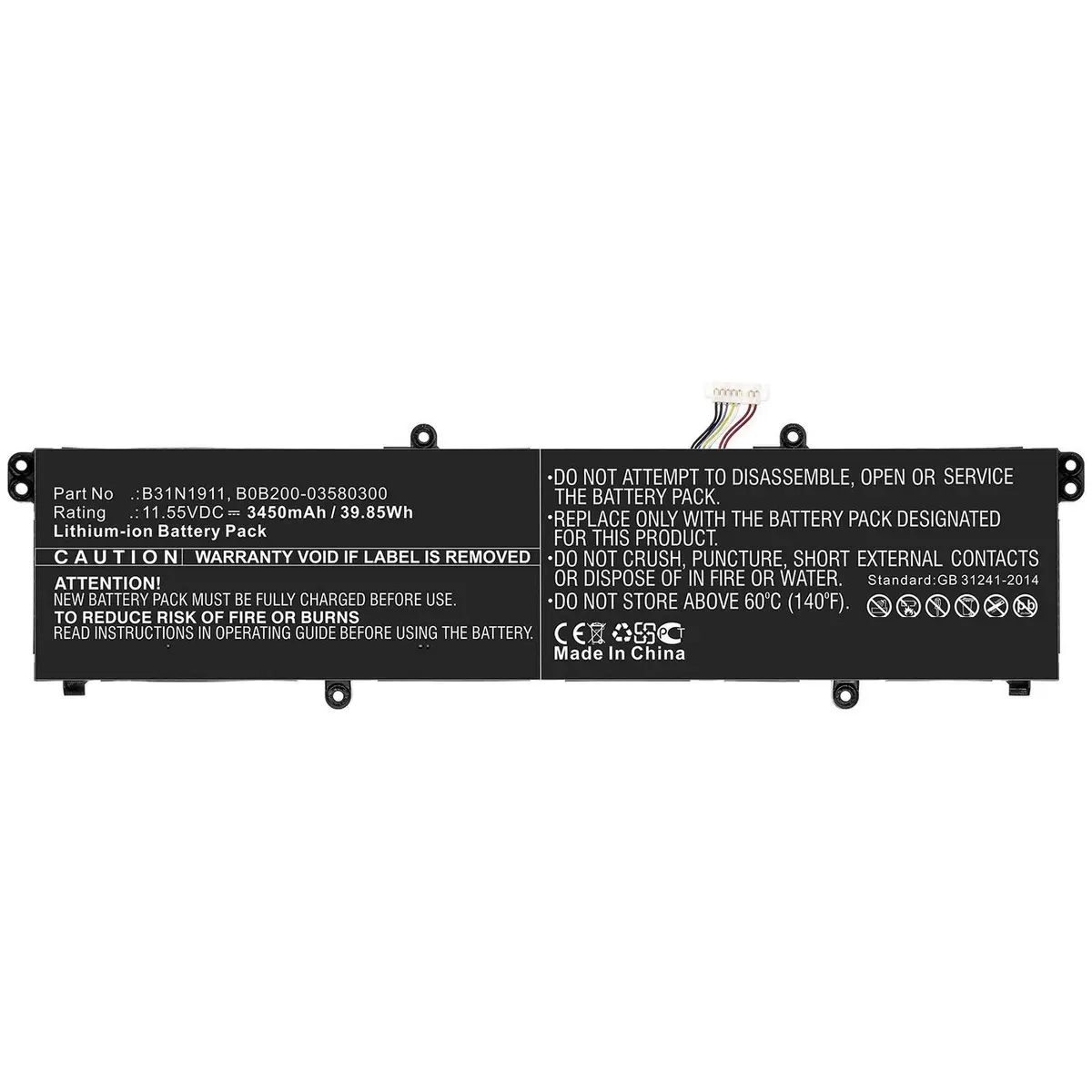 Klēpjdatora akumulators CoreParts MBXAS-BA0240 priekš Asus