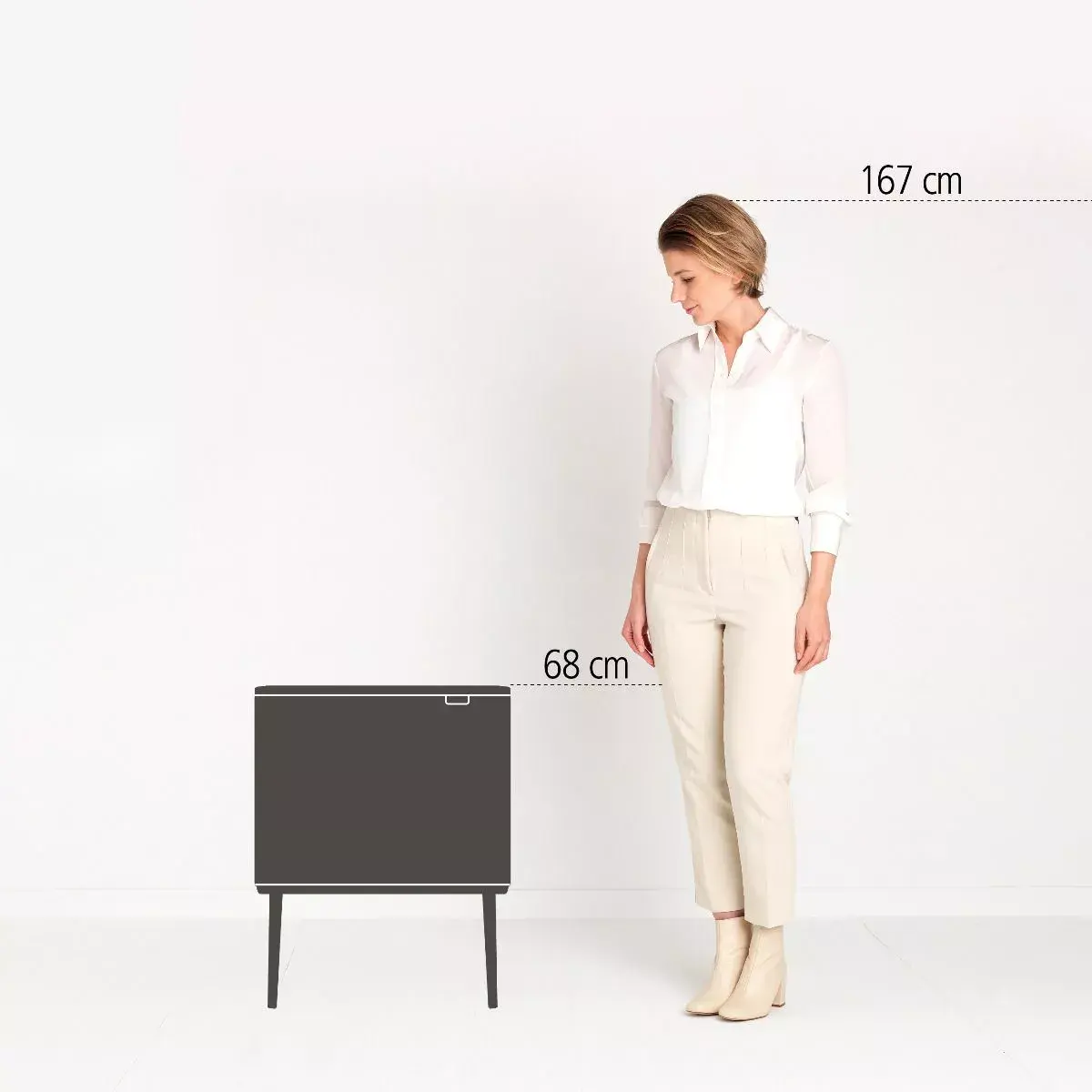 Мусорное ведро Brabantia Bo Touch 33 Л Бежевый Photo 3