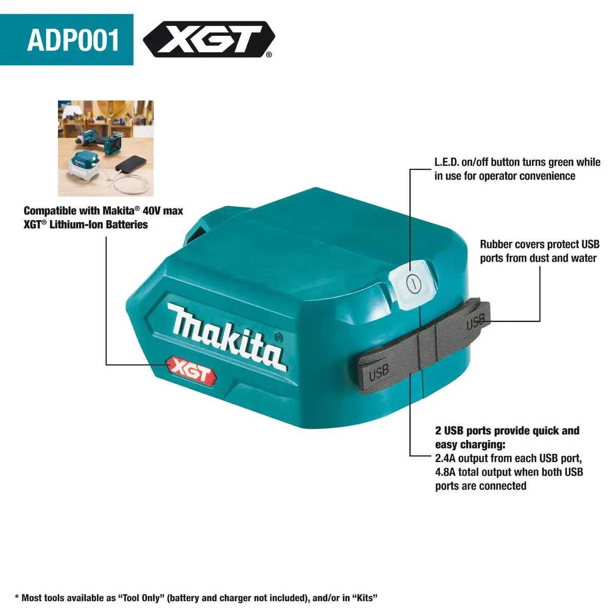 Battery Charger Makita ADP001G Photo 2
