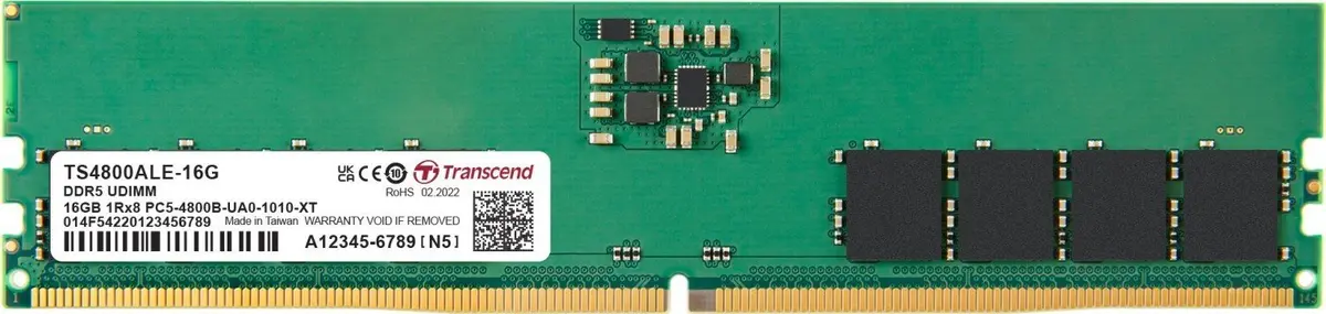 Atmiņas modulis Transcend DDR5 16GB 4800MHz