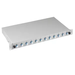 Волоконно-оптический адаптер EFB Elektronik B71921L48 LC одномодовый, синий/серый, 483×244×44.5 мм
