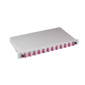 Оптический адаптер EFB Elektronik B71203L12OM4 SC многомодовый, серо-фиолетовый, 483×244×44.5 мм, 1 шт
