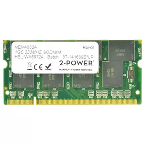 2-Power 1GB SODIMM DDR Laptop Memory Module 333MHz