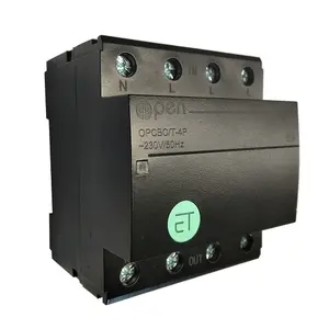 4-pole Smart Switch TUYA HS082055 Wi‑Fi 63A, DIN-mount remote control for electrical circuits