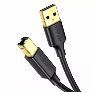USB A to B Cable UGREEN US135 1.5m Black – USB A (male) to USB B (male), 1.5 m length