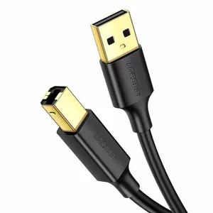 USB A to B Cable UGREEN US135 — 3 m, Type A Male to Type B Male, Black