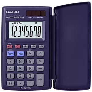 Financial Calculator Casio HS-8VERA Pocket 8 Digits Blue