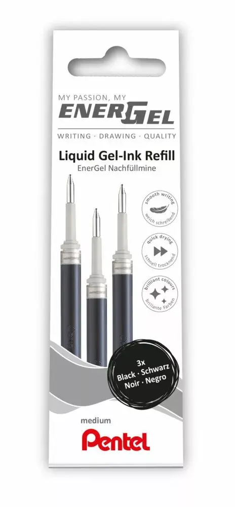 Gēla pildspalvas serdenes PENTEL Energel M