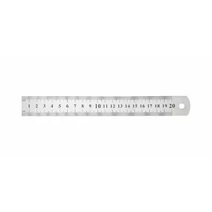 Tērauda lineāls Grafitas 20 cm modelis 200-14100, garums 20 cm